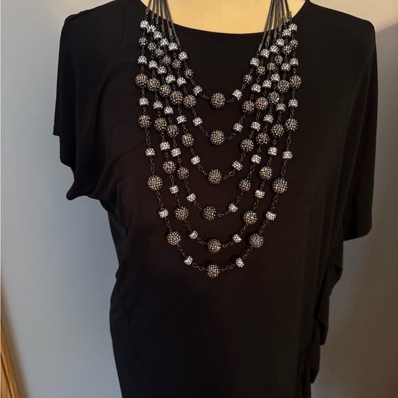 Chico’s Misty Night Statement Necklace - Picture 1 of 6